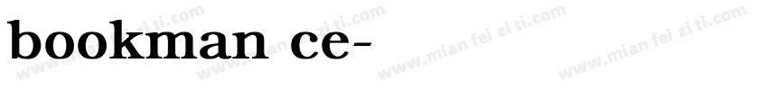 bookman ce字体转换